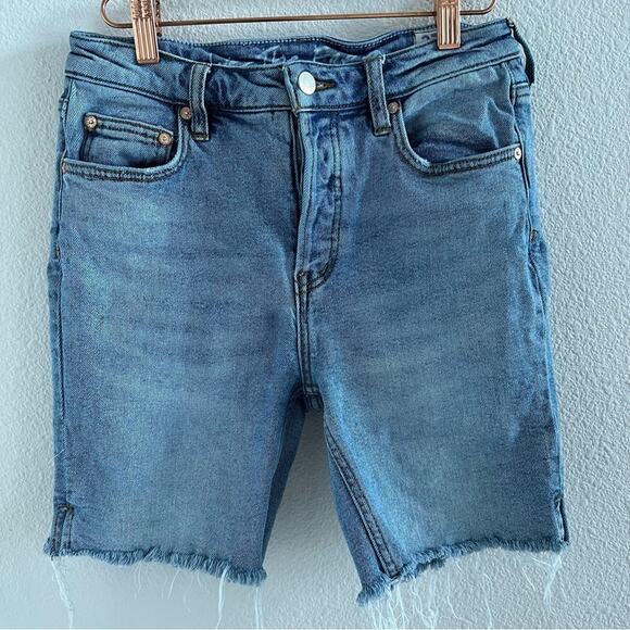 We The Free Free People Avery Bermuda Shorts Denim Jean Shorts 27 - Picture 1 of 9